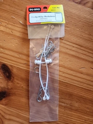 DU-BRO Body Klip Retainers White (2) DUB2246 - Image 1 of 2