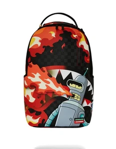 SPRAYGROUND FUTURAMA BENDER FEUERENTLÜFTER RUCKSACK B7795 NEU IN TASCHE MIT ETIKETT - Bild 1 von 7