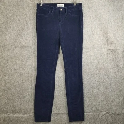 Pantalón Madewell The Slim Recto Utilitario Prenda Tinte Pana Azul Marino Mujer’s Talla 28 Foto 1 de 4