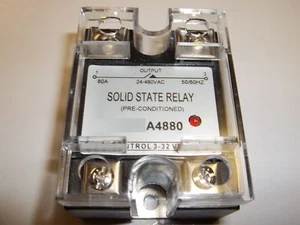 Solid State Relay SSR 80A PID Temperature Controller 24-480V Control V 3-32V DC - Picture 1 of 1