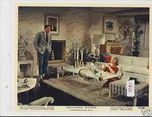 Lauren Bacall Gregory Peck VINTAGE 8 X 10 Color Card