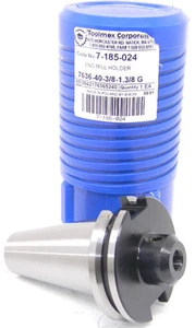 NEW TOOLMEX BISON TMX CAT40 3/8" EMH .375" (7-185-024) BALANCED END MILL HOLDER - Picture 1 of 1
