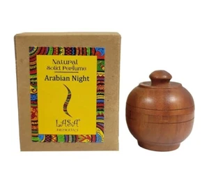 RSGL 6gm Perfume Sólido Noche Árabe en Tarro de Madera, Para Unisex, Larga Duración - Imagen 1 de 2