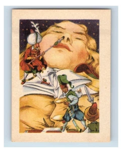 Tarjeta de papel original de colección arte Henri Dimpre de Gulliver's Travels C 1930 3 K1 - Imagen 1 de 2