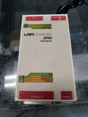 Lantronix EPS2 Print Server with Power Adapter free ship - Image 1 of 4