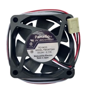 For Panasonic Panaflo FBK06T24H 6015 3-wire Inverter Fan 24V 0.11A cooling Fan - Picture 1 of 5