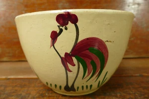 Vintage Ware Watt Pottery #64 Rooster Bowl Winthrop MN Hatchery Advertising - Picture 1 of 11
