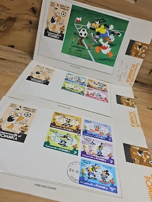 DOMINICA DISNEY WORLD CUP ESPANA '82 STAMPS MNH SOCCER FIFA DONALD GOOFY T565 - Image 1 of 4