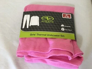 New Athletic Works Thermal Underwear Set Girls Pink Extra Warm many sizes - Picture 1 of 5