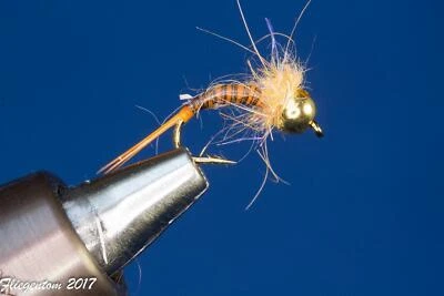 Fliegentom 3 pezzi Quill Ninfe No. 8