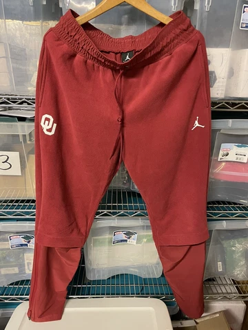 NIKE Air Jordan Oklahoma Sooners On Field Sweat Pants Men Sz L TEAM ISSUE Cover