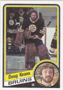 84/85 TOPPS...DOUG KEANS...ROOKIE...CARD # 4...BRUINS...FREE COMBINED SHIPPING
