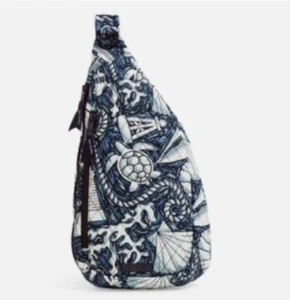 Vera Bradley Essential Sling Backpack Shore Enough Signature Cotton NWT $79 - Picture 1 of 1