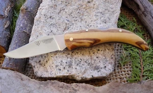 Navaja CUDEMAN 319L Hoja 8 cm Acero Mova Madera Olivo KNIVE MESSER COLTELLO - Imagen 1 de 3
