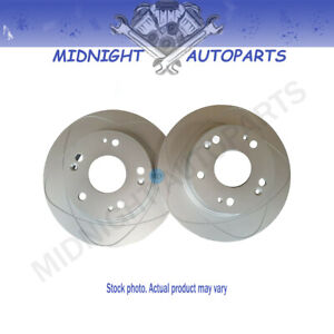 2 Front Slotted Disc Brake Rotors for Ford Ranger, Mazda B2300, B3000, B400 RWD