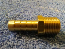 Brass Hose Barb 3/8" Barb x 3/8" MPT