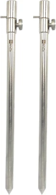 2 x Palos de Banco de Pesca Ajustables 50cm-90cm Acero Inoxidable Foto 1 de 4