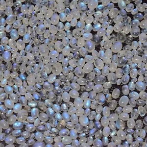 Lotto di pietre preziose sciolte cabochon pietra di luna arcobaleno naturale ovale da 3x5 a 12x16 mm - Foto 1 di 6