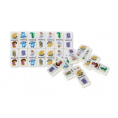 28pc Dominoes Game Set for Kids – Dora Theme Children's Fun Toy Gift NEW - Image 1 of 4