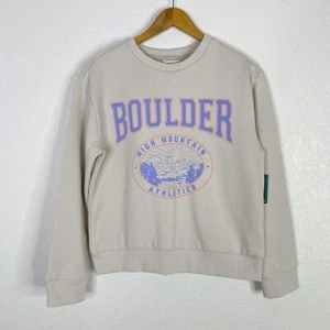 Stitch Fix The Commons Girls Size Large 12-14 Gray Fleece Graphic Sweatshirt NWT - Picture 1 of 7
