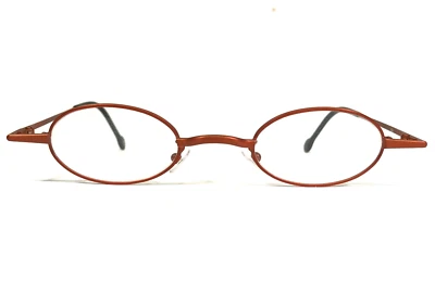 Vintage la Eyeworks Eyeglasses Frames EGON 434 Orange Round Full Rim 40-23-120 - Image 1 of 4