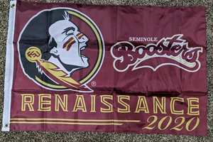 FLORIDA STATE SEMINOLES BOOSTERS 2-SIDED 2x3' FLAG 2020 RENAISSANCE - Picture 1 of 2