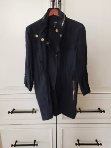 Alfani Women's Size XL Jacket Black Lightweight Cinched Waist and Sleeves - Picture 1 of 4
