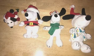 Peanuts SNOOPY Weihnachten Menge 4 Plüsch XMAS Sammlerstück Stofftier Figur Spielzeug. - Bild 1 von 24