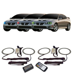 RGB Multi Color Angel Eye Headlight Halo kit for Pontiac GTO 04-06 - Picture 1 of 6