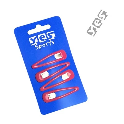 SOLIDA SPORTS 4 Stück Anti-Rutsch Sport Haarspangen Haarklammern Haarclips rosa SOLIDA