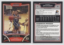 2008-09 Bowman Draft Picks & Stars Chrome Refractor /499 Danny Granger #10