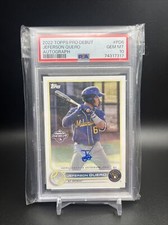 2022 Topps Pro Debut Jefferson Quero Auto PSA 10￼ Milwaukee Brewers ￼ #PD6 Pop 3