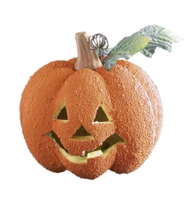 GIOCATTOLO Zucca rugosa con luce (batt. incl.) diametro 12 Cm Batterie Incluse - Foto 1 di 2