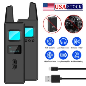 Anti-Spy Hidden Camera Detector Bug Finder Anti GPS Tracking Scanner Device US - Picture 1 of 12