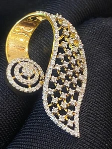 Stunning 0.85 Cts Round Brilliant Cut Natural Diamonds Pendant In 750 18K Gold - Picture 1 of 12