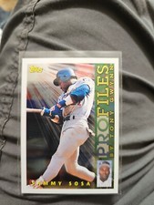 1996 Topps #NL-09 Sammy Sosa Profiles by Tony Gwynn NL  🔴 Chicago Cubs 🔵