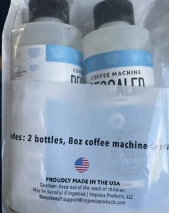 Descaler (2 Pack) Coffee Machine Descaler - Made in the iMPRESA - USA Free Ship - Picture 1 of 2