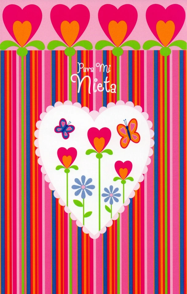 漂亮的 Valentine'S DAY DÍA DE SAN VALETIN 卡 适用于 GRANDDAUGHTER NIETA 作者 Estrella — 第 1/4 张图片