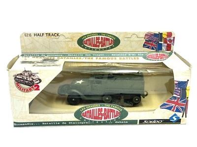 VINTAGE SOLIDO 6216 Half Track Military Truck WW2 1/50 New Old Stock#AG - Immagine 1 di 4
