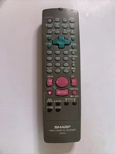 Genuine Sharp VCR Remote Control G0260AJ For Sharp VHS Players *Missing Lid - Picture 1 of 2