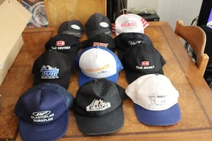 Vintage Trucker Hat Cap Lot Of 12 Snap Back Mesh Foam  hats - Picture 1 of 5