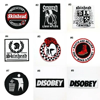 Skinheads Against Racial Prejudice Patch anti-racist Emblem for Iron on clothes - Image 1 of 4