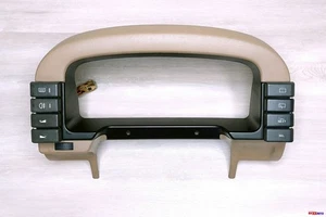 1999-2004 LAND ROVER DISCOVERY GAUGE CLUSTER COVER HOOD BEZEL TRIM BEIGE OEM - Foto 1 di 9