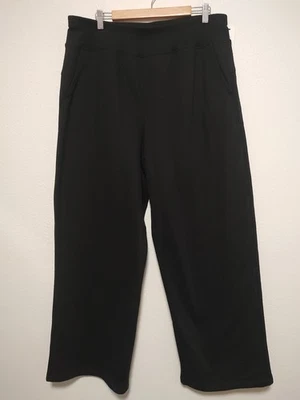 Calvin Klein Performance Black Wide Leg Open Cuff Pull-On Sweatpants Size 1X - Image 1 of 4