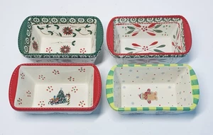 Menge 4 Temptations Tara Weihnachten Mini Laib Pfannen Winter Laune Alte Welt Deckel NEU - Bild 1 von 11