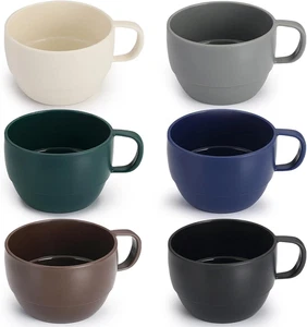 Tazzine Caffe Set Di 6, Tazze Da Caffè 350Ml, Tazzine Da Caffè Di Plastica Legge - Foto 1 di 12