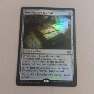 Investigator's Journal - Innistrad: Crimson Vow Foil MTG NM  - Foto 1 di 3