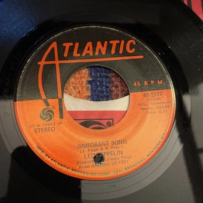 Led Zeppelin Immigrant Song / Hey, Hey, What Can I Do 45 rpm Tested - Image 1 of 3