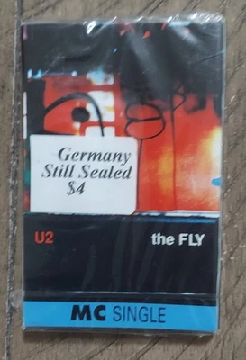 U2 - The Fly - Cassette Single - GERMAN - SEALED - Ultra Rare / 412 295-207  - Image 1 of 4
