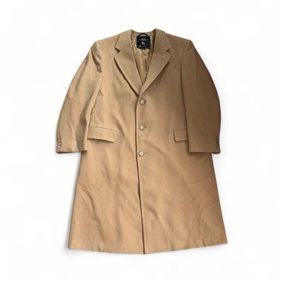 Vintage Hart, Schaffner, & Marx Camel 100% Virgin Wool Overcoat - Image 1 of 4